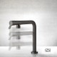 Gessi Su & Giu Μπαταρία Νεροχύτη Black Metal Brushed Pvd