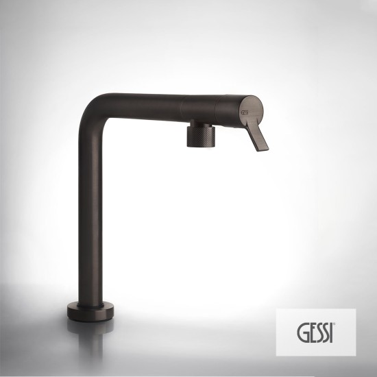 Gessi Su & Giu Μπαταρία Νεροχύτη Black Metal Brushed Pvd