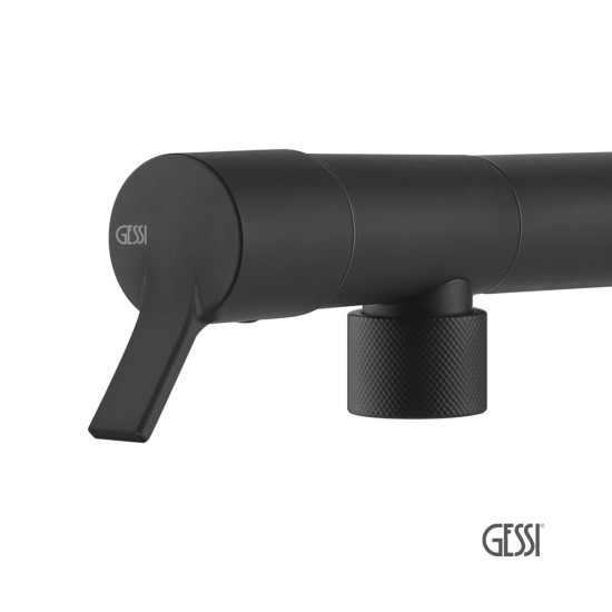 Gessi Fisso Μπαταρία Νεροχύτη Black Matt