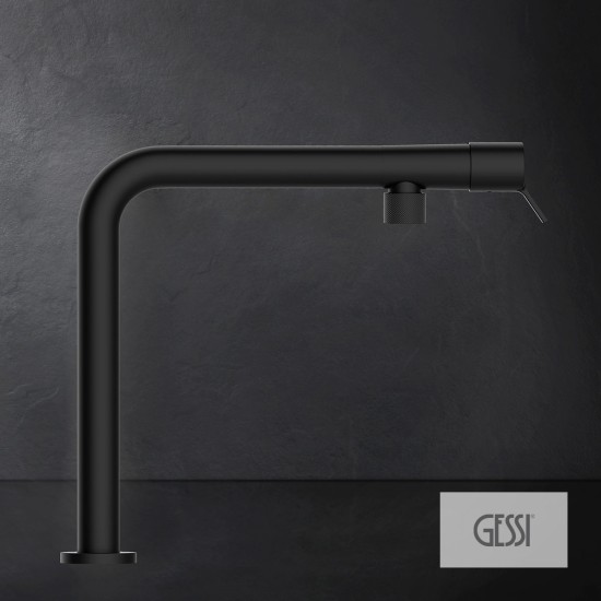 Gessi Fisso Μπαταρία Νεροχύτη Black Matt