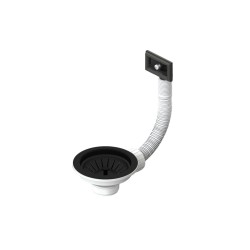 Βαλβίδα και υπερχείλιση 3 1/2'' BLACK MATT Βαλβίδα και υπερχείλιση 3 1/2'' BLACK MATT