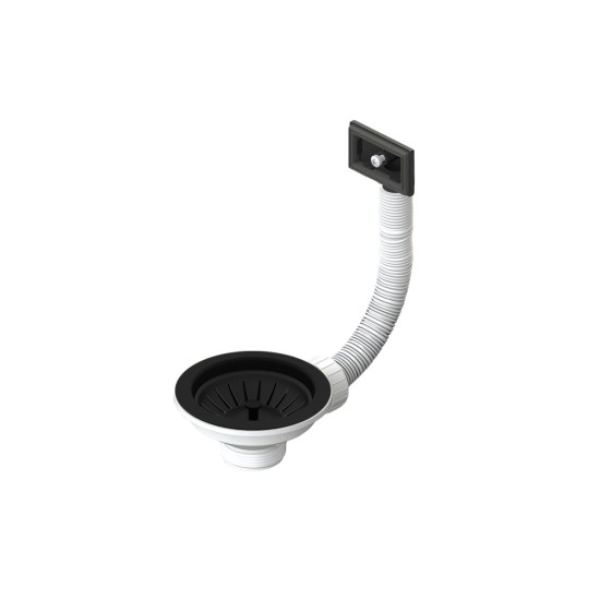 Βαλβίδα και υπερχείλιση 3 1/2'' BLACK MATT