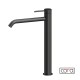 Cora Cosmo Inox PVD Μπαταρία Νιπτήρος με Βαλβίδα Clic-Clac Black Brushed