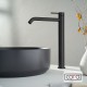 Cora Cosmo Inox PVD Μπαταρία Νιπτήρος με Βαλβίδα Clic-Clac Black Brushed