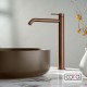 Cora Cosmo Inox PVD Μπαταρία Νιπτήρος Υψηλή με Βαλβίδα Clic-Clac Rose-Gold
