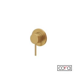 Cora Cosmo Inox PVD Μίκτης Εντοιχισμού 1 Εξόδου Brushed Gold