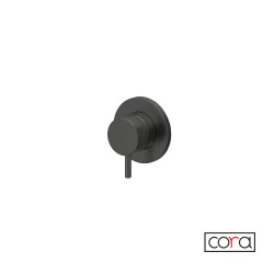 Cora Cosmo Inox PVD Εκτροπέας Εντοιχισμού 2 ή 3ων Εξόδων Black Brushed
