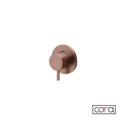 Cora Cosmo Inox PVD Εκτροπέας Εντοιχισμού 2 ή 3ων Εξόδων Rose-Gold