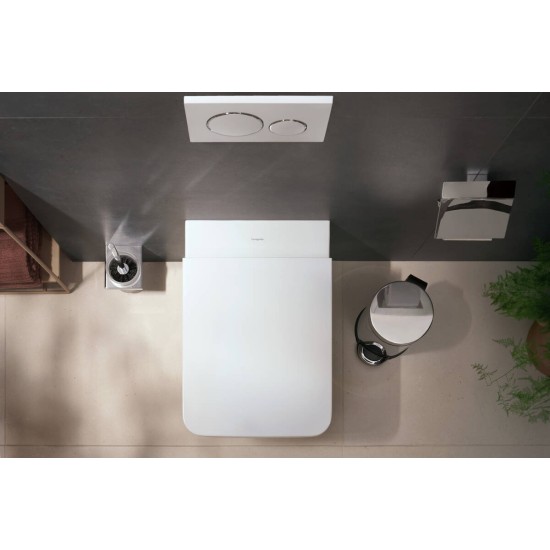 Hansgrohe EluPura Original Q, Επίτοιχη Λεκάνη με Κάθισμα Soft Cloe, Quick Release