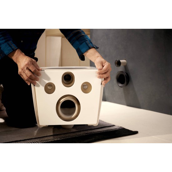 Hansgrohe EluPura Original Q, Επίτοιχη Λεκάνη με Κάθισμα Soft Cloe, Quick Release