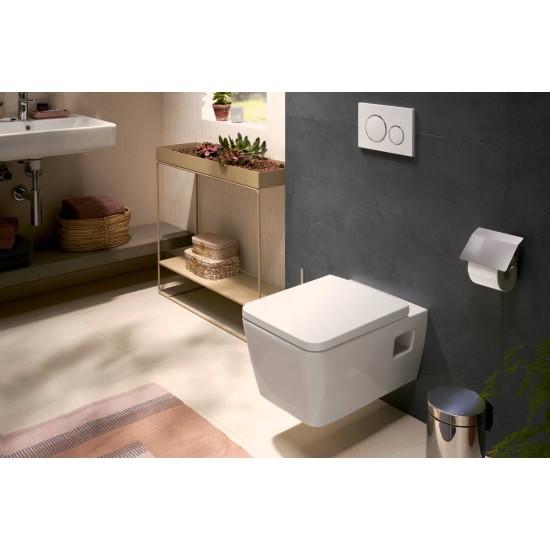 Hansgrohe EluPura Original Q, Επίτοιχη Λεκάνη με Κάθισμα Soft Cloe, Quick Release