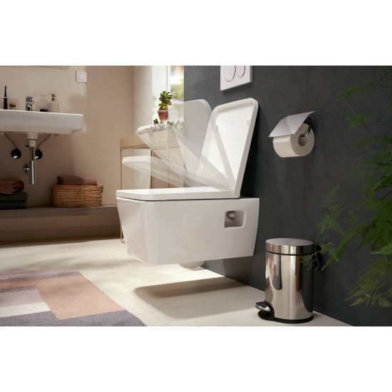 Hansgrohe EluPura Original Q, Επίτοιχη Λεκάνη με Κάθισμα Soft Cloe, Quick Release