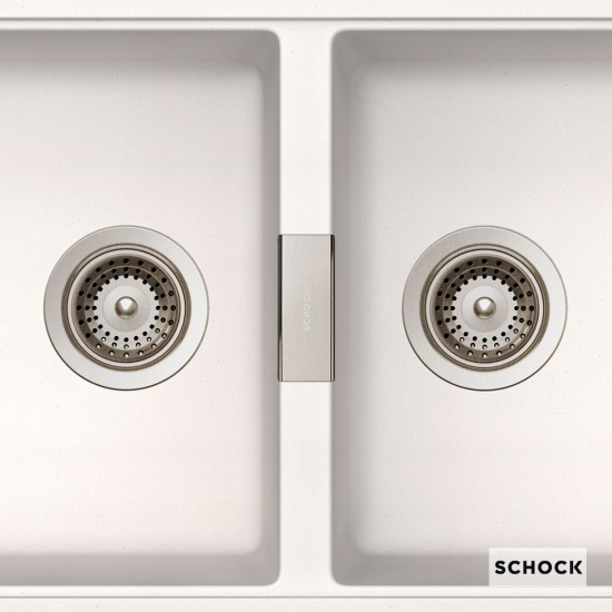 Schock Βαλβίδα και Υπερχείλιση Νεροχύτη, Inox 15295-30290