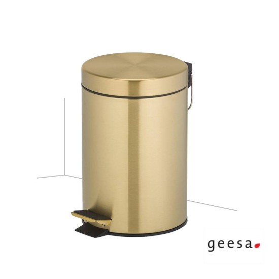 Geesa, Χαρτοδοχείο Επιδαπέδιο 3L, Glod PVD