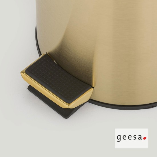 Geesa, Χαρτοδοχείο Επιδαπέδιο 3L, Glod PVD