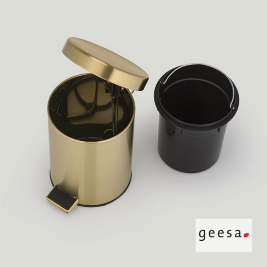 Geesa, Χαρτοδοχείο Επιδαπέδιο 3L, Glod PVD