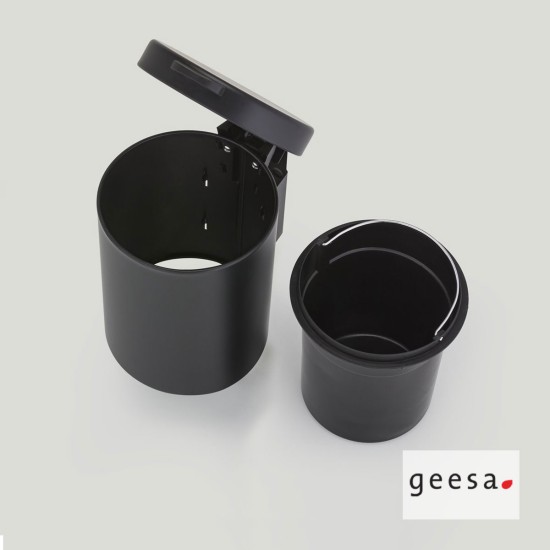 Geesa, Επίτοιχο Χαρτοδοχείο 3L, Black Matt