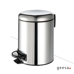 Geesa, Χαρτοδοχείο Επιδαπέδιο 5L, Soft Close, Χρωμέ