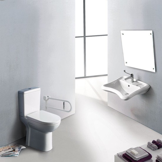 Serel Senior Λεκάνη 65cm, Καζανάκι και Κάλυμμα Slim, Soft Close.