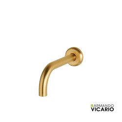 Armando Vicario Lumiere Επίτοιχο Στόμιο 22cm Brushed Gold Armando Vicario Lumiere Επίτοιχο Στόμιο 22cm Brushed Gold