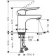 Hansgrohe Logis E 70 Μπαταρία Νιπτήρος