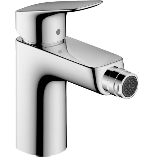 Hansgrohe Logis 100, Μπαταρία Μπιντέ, με Βαλβίδα Pop-up, Χρωμέ
