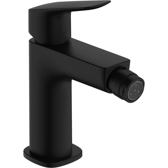 Hansgrohe Logis 110 Fine, Μπαταρία Μπιντέ, με Βαλβίδα Pop-up, Black Matt