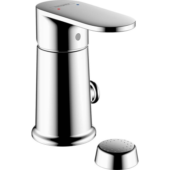 Hansgrohe Vernis Blend, Μπαταρία Μπιντέ με Κάθετο Spray, Χρωμέ