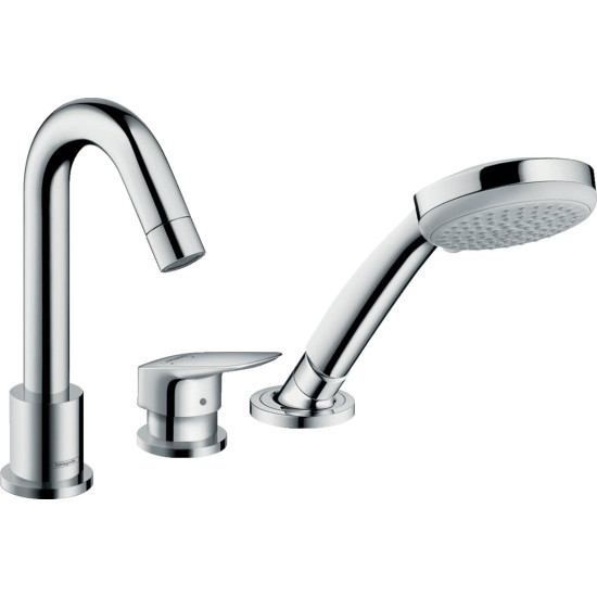 Hansgrohe Logis, Μπαταρία λουτρού, 3ων οπών Χρωμέ.