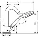 Hansgrohe Logis, Μπαταρία λουτρού, 3ων οπών Χρωμέ.