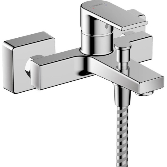 Hansgrohe Vernis Shape, Μπαταρία Λουτρού 2 Εξόδων (Κορμός), Χρωμέ