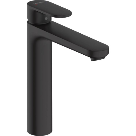 Hansgrohe Vernis Blend, Μπαταρία Νιπτήρος 190 με Βαλβίδα Pop-up, Black Matt