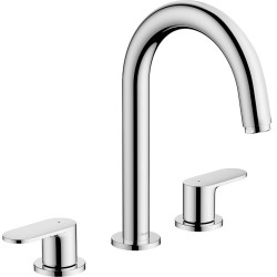 Hansgrohe Vernis Blend, Μπαταρία Νιπτήρος 3ων Οπών, με Βαλβίδα Pop-up, Χρωμέ