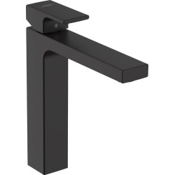 Hansgrohe Vernis Shape, Μπαταρία Νιπτήρος 190, Χωρίς Βαλβίδα, Black Matt