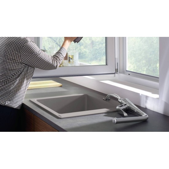 Hansgrohe Logis M31, Μπαταρία Κουζίνας 160 με 1Jet, (Τοποθέτηση Μπροστά από Παράθυρο) Χρωμέ