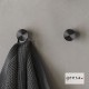 Geesa Opal, Άγκιστρο Μονό 2cm, Φ2,5 Inox PVD Black Brushed