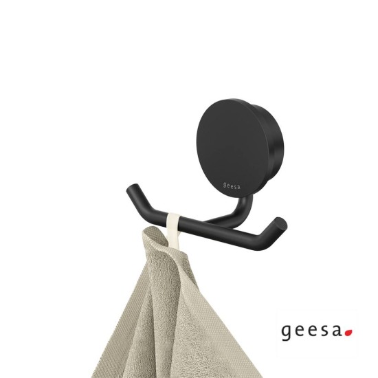 Geesa Opal, Αγκιστρο Διπλό 4,6cm, Black Matt
