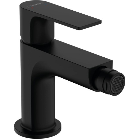 Hansgrohe Rebris E, Μπαταρία Μπιντέ με Βαλβίδα Pop-up, Black Matt