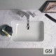 GSI Pura, Υποκαθήμενος Νιπτήρας 55x38cm, Λευκός