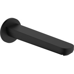 Hansgrohe Rebris S, Επίτοιχη Εκροη 20cm, Black Matt