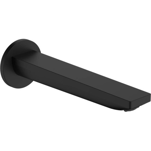 Hansgrohe Rebris E, Επίτοιχη Εκροη 20cm, Black Matt
