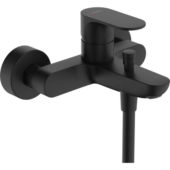 Hansgrohe Rebris S, Μπαταρία Λουτρού (Κορμός), Black Matt