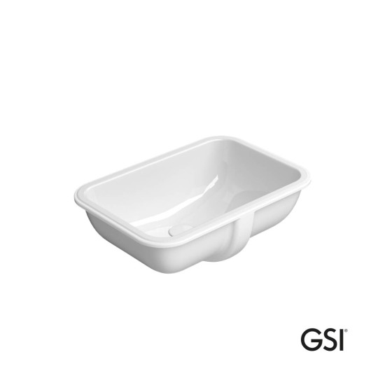 GSI Pura, Νιπτήρας  Υποκαθήμενος 50x35cm, Λευκός