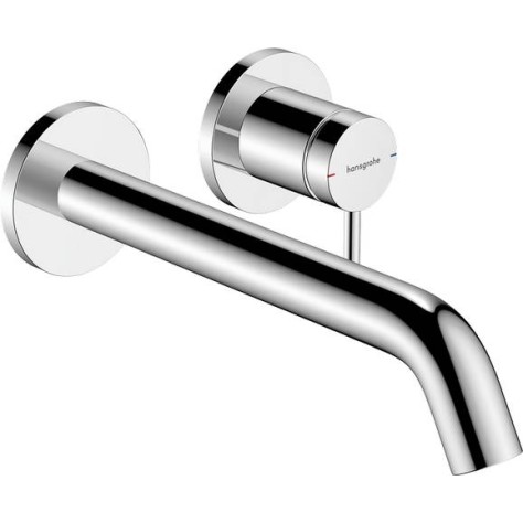 Hansgrohe Tecturis S, Επίτοιχη Μπαταρία Νιπτήρος με Εκροή 22,5cm, EcoSnart, Χρωμέ