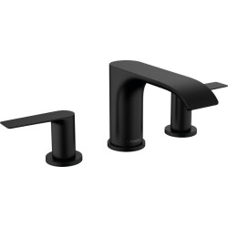 Hansgrohe Vivenis 95, Μπαταρία Νιπτήρος 3ων Οπών, με Βαλβίδα Pop-up, Black Matt