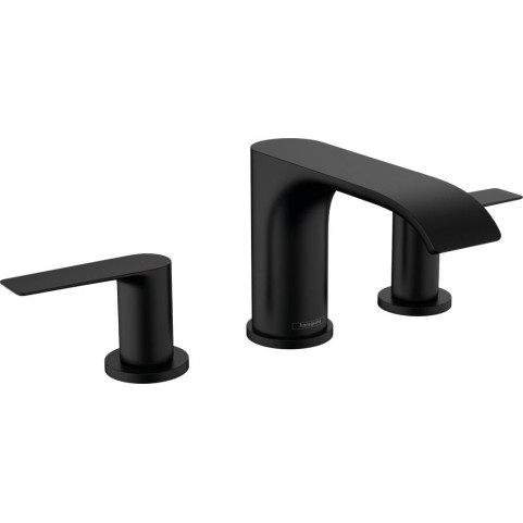 Hansgrohe Vivenis 95, Μπαταρία Νιπτήρος 3ων Οπών, με Βαλβίδα Pop-up, Black Matt