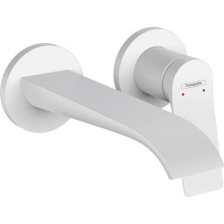Hansgrohe Vivenis Επίτοιχη Μπαταρία Νιπτήρος, Εκροή 19,2cm, White Matt