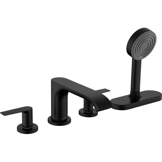 Hansgrohe Vivenis, Μπαταρία Λουτρού 4ων Οπών, με Sbox, Black Matt