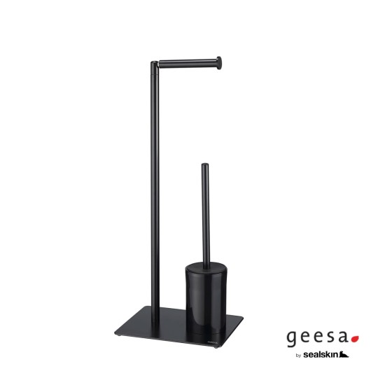 Geesa Sealskin, Επιδαπέδια Χαρτοθήκη με Πιγκάλ, Black