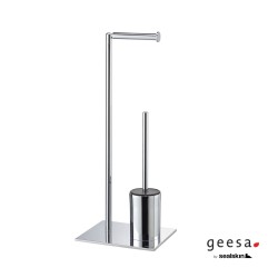 Geesa Sealskin, Επιδαπέδια Χαρτοθήκη με Πιγκάλ, Χρωμέ Geesa Sealskin, Επιδαπέδια Χαρτοθήκη με Πιγκάλ, Χρωμέ